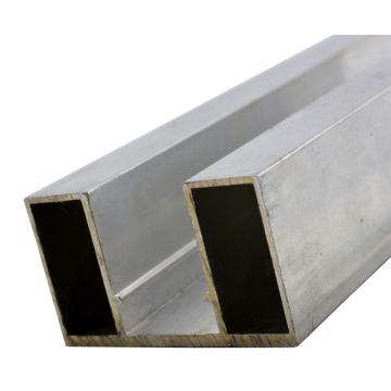 Durchzugsprofil EN-AW 6060 (AlMgSi0,5) 50x30 mm gepr. T 66 EN755-9 EZL 6 m