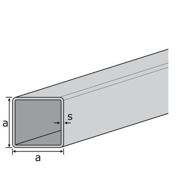 Edelstahl Formrohr 6m