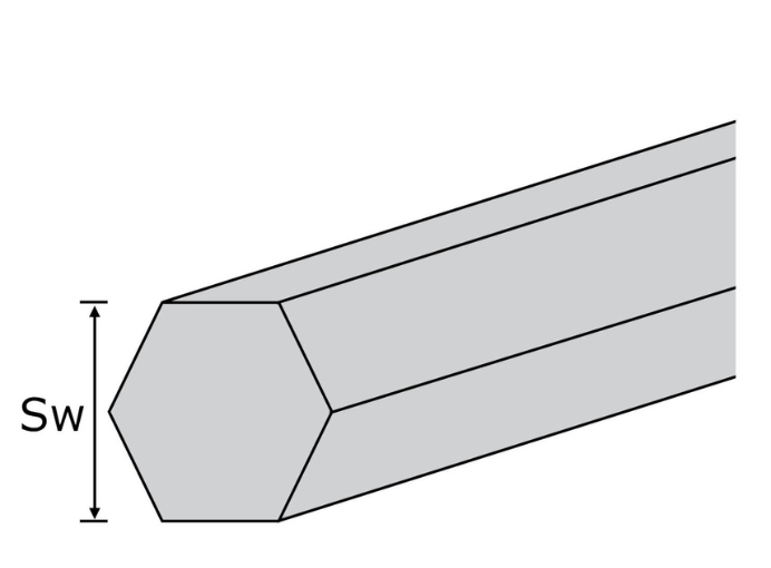 Edelstahl Sechskant