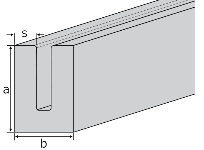 Edelstahl U-Profil