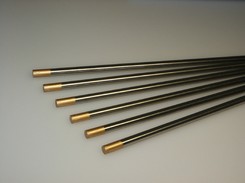 Wolframelektrode WL15 2,4 mm Lanthan 1,4-1,6% legiert, Farbe gold, 175mm lang